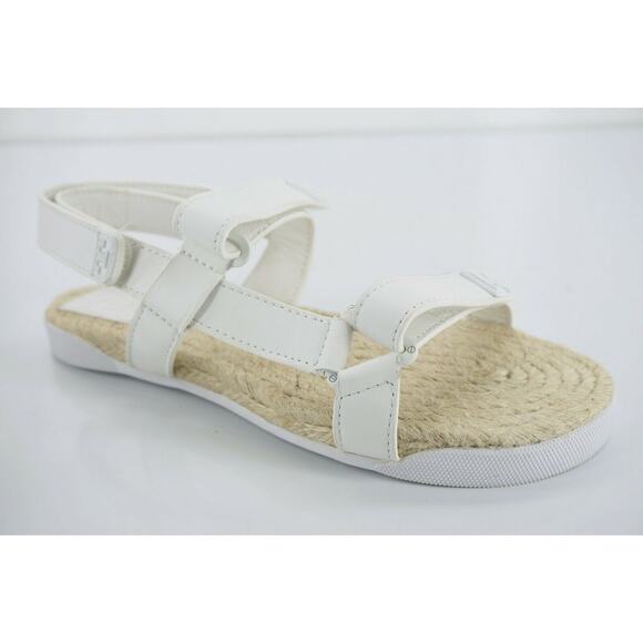 Tory Burch Bumper Espadrille Flat Beach Sandals Size 5.5 Hook Loop NIB Rope - Picture 2 of 12